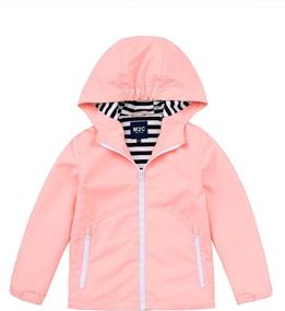 img 4 attached to 🧥 Stay Dry in Style: M2C Boys Girls Hooded Waterproof Jacket for Ultimate Protection