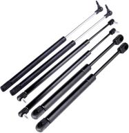 🚘 eccpp lift supports - set of 6 gas springs shocks for jeep grand cherokee 1999-2004 - 2 hood, 2 liftgate, 2 window struts logo