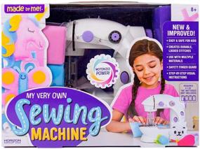 img 4 attached to 🧵 Horizon Group USA - Made By Me: Sewing Machine for Kids with Needle Threader, Measuring Tape, 3 Spools of Thread, Illustrated Instructions & More - Multi