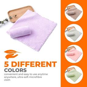 img 1 attached to 🧽 Multipurpose Microfiber Cleaning Cloths: Ideal for Home, Face, Kitchen, Car, and Dishes