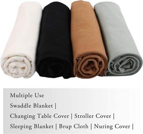 img 2 attached to 👶 Cotton Swaddle Blanket for Newborns - Nursery Bedding Essential in Kids' Home Store