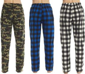 img 3 attached to 👖 Pajama Fleece Bottoms with Pockets: Top-Notch Sleepwear for Men