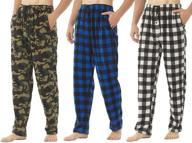 👖 pajama fleece bottoms with pockets: top-notch sleepwear for men logo