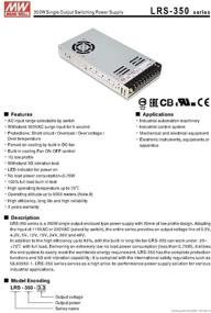 img 3 attached to MEAN WELL LRS-350-24 High Power Single Output Switchable 24V 14.6 Amp Power Supply: 350.4W