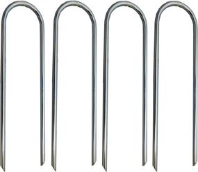 img 1 attached to Secure Your Trampoline with Ashman Heavy Duty Trampoline Stakes - 4 Pack