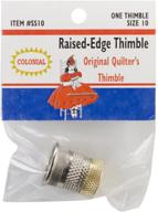 🧵 colonial needle sst-10 raised edge thimble: size 10 - optimal protection and enhanced sewing experience logo