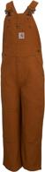 👖 boys' carhartt little canvas overall in brown - optimal seo-enhanced clothing logo