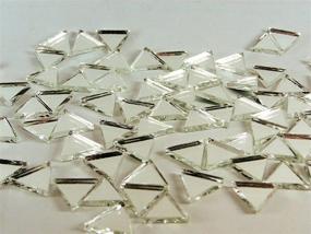 img 1 attached to 🔶 300 Pieces of 1/2-Inch Triangle Mirror Mosaic Tiles