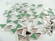 🔶 300 pieces of 1/2-inch triangle mirror mosaic tiles logo