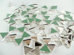 img 4 attached to 🔶 300 Pieces of 1/2-Inch Triangle Mirror Mosaic Tiles