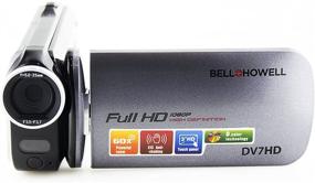 img 1 attached to 📹 Bell+Howell DV7HD-GY Slice2 HD Camcorder: Full 1080p Recording, Touchscreen & 60x Zoom