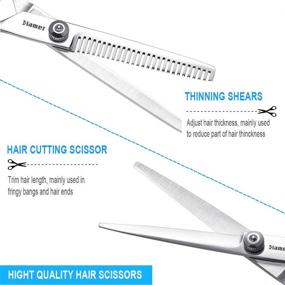 img 1 attached to 💇 Superior Hair Cutting Scissors Set: Top-notch, Stainless Steel Haircut Shears for Salon Professionals, Barbers, and Hairdressers