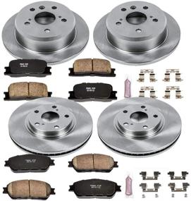 img 1 attached to 🚗 Enhanced Performance Automotive Brake Kit KOE1142 - Upgraded OE Brake Rotors & Ceramic Brake Pads