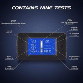 img 1 attached to ⚡ Прибор мониторинга аккумуляторной батареи CGELE DC - измерительный прибор с шунтом 75 мВ, диапазон 0-200 В, измерение 0-100 А, ЖК-дисплей, цифровой токовольтамперметр для автомобилей, RV и солнечной батареи - подходит для батарей RV/автомобиля 12В/24В/48В...