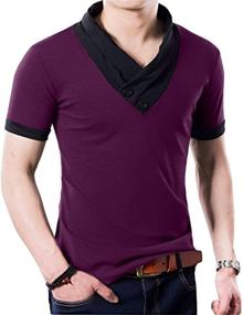 img 2 attached to YTD Cotton Casual V Neck T Shirts: Stylish Comfort for Everyday Wear
