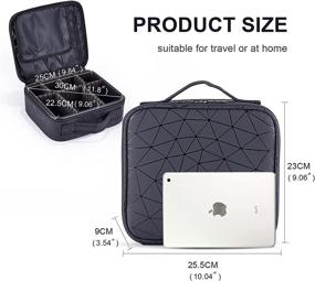 img 2 attached to 🧰 Versatile Cosmetic Organizer: Adjustable Compartments for Travel Accessories and More