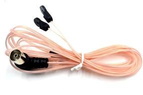 img 2 attached to 📻 Indoor FM Antenna with 75 Ohm T-Type/Y-Type Dipole Configuration and Female F Connector Plug Jack Coaxial Cable Wire – Ideal for Home Stereo Receivers and Table Top Radios