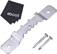 🖼️ eboot sawtooth picture frame hangers with double hole and nails - 100 pack logo