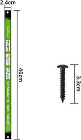 img 3 attached to 🛠️ 18 Inch Magnetic Tool Holder - Pack of 8 - Heavy Duty Magnet Tool Bar Strip Rack - Wall Mount