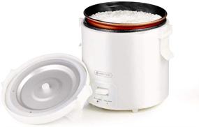 img 4 attached to 🍚 Compact 1.0L Mini Rice Cooker: WHITE TIGER Portable Steamer for Travel & Small Spaces - Fast Cooking in just 15 Minutes, Non-stick Pot, Keep Warm Function - Ideal for 1-2 People, Perfect for Soup, Rice, Stews & Oatmeal