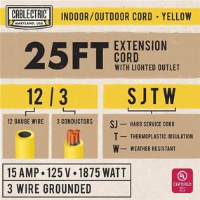 img 3 attached to ⚡ Cablectric Outdoor Extension Cord - Electrical - Enhance SEO