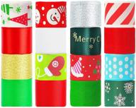 🎁 benoyho 80 yards 1'' christmas ribbon: perfect for gift wrapping, crafts, and holiday decor! logo