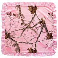 👶 carstens realtree ap baby blanket, pink - soft and cozy camo nursery blanket, 34" x 34 logo