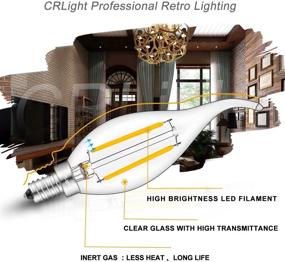 img 3 attached to CRLight Dimmable Candelabra Chandelier: An Energy-efficient Equivalent for a dazzling ambiance