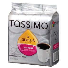 img 2 attached to Tassimo Gevalia Kona Blend Dark Roast Coffee T-Discs – 15% Kona Coffee, Bold & Flavorful – Compatible with Tassimo Single Cup Brewers – 16 Count Pack