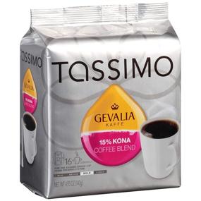 img 3 attached to Tassimo Gevalia Kona Blend Dark Roast Coffee T-Discs – 15% Kona Coffee, Bold & Flavorful – Compatible with Tassimo Single Cup Brewers – 16 Count Pack