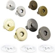 magnetic button fastener clothes leather sewing logo