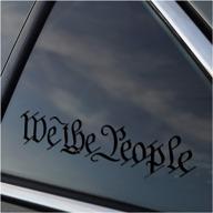 🚘 we the people window vinyl decal - enhance your ride with matte black finish logo