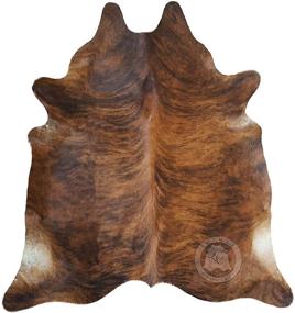 img 4 attached to 🐄 High-Quality Brindle Reddish Cowhide Rug - 6ft x 8ft (180cm x 240cm)