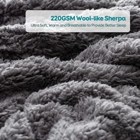 img 2 attached to Cottonblue Reversible Sherpa Weighted Blanket