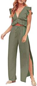 img 4 attached to 👗 FANCYINN Women's Drawstring Jumpsuits - Fashionable Clothing for Jumpsuits, Rompers & Overalls