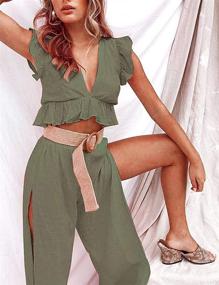 img 1 attached to 👗 FANCYINN Women's Drawstring Jumpsuits - Fashionable Clothing for Jumpsuits, Rompers & Overalls