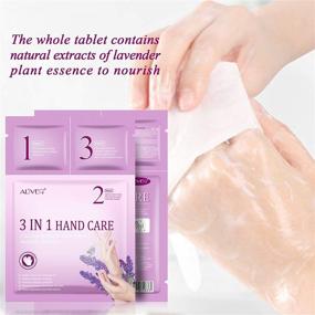 img 2 attached to 🧤 Intensive Moisturizing Hand Mask Gloves with Vitamin, Natural Plant Extracts | 3 Pack Set for Dry Skin, Cracked Hands | Women & Men