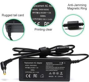 img 2 attached to 💻 High-Quality 65W Laptop Charger for Asus X54C X551 x551M X555L X555LA X501 X550 X401 - Replacement Asus Notebook PC Charger Power Cord