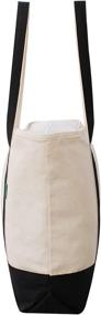 img 2 attached to Durable Heavy Duty Cotton Canvas Tote Bag for Versatile Use