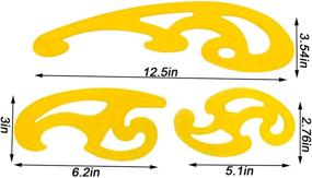 img 2 attached to 📐 Vincilee 6-Piece Plastic French Curve Ruler Drafting Drawing Template Tool - Multi-Functional Comic Template Tool in 6 Sizes