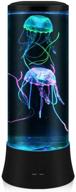 🌊 edier led fantasy jellyfish lava lamp - round real jellyfish aquarium lamp with 7 color settings - mood light jellyfish tank decorations for home office - great gifts for kids logo