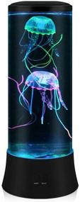 img 4 attached to 🌊 EDIER LED Fantasy Jellyfish Lava Lamp - Round Real Jellyfish Aquarium Lamp with 7 Color Settings - Mood Light Jellyfish Tank Decorations for Home Office - Great Gifts for Kids