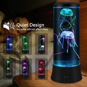 img 1 attached to 🌊 EDIER LED Fantasy Jellyfish Lava Lamp - Round Real Jellyfish Aquarium Lamp with 7 Color Settings - Mood Light Jellyfish Tank Decorations for Home Office - Great Gifts for Kids