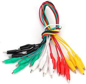 img 2 attached to Foraineam 50-Piece Test Leads Set with Alligator Clips in 5 Vibrant Colors, featuring Double-ended Insulated Testing Wire Clips