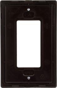 img 1 attached to 🔲 Eaton PJS26RB-SP-L Designer Screwless Wallplate, Oil Rubbed Bronze for 1-Gang Switches