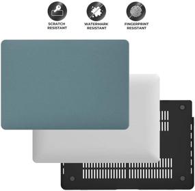 img 1 attached to 📁 OneGET 13 Inch MacBook Air 2018 Laptop Case A1932, 3-in-1 Plastic Hard Shell Case with Keyboard Cover and Clear Screen Protector - C20-01