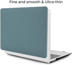 img 2 attached to 📁 OneGET 13 Inch MacBook Air 2018 Laptop Case A1932, 3-in-1 Plastic Hard Shell Case with Keyboard Cover and Clear Screen Protector - C20-01