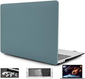 img 4 attached to 📁 OneGET 13 Inch MacBook Air 2018 Laptop Case A1932, 3-in-1 Plastic Hard Shell Case with Keyboard Cover and Clear Screen Protector - C20-01