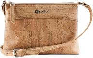 👜 corkor crossbody: cruelty-free leather women's handbags & wallets in natural crossbody bags logo