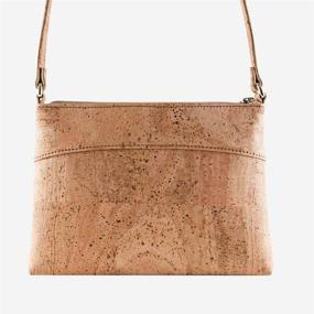 img 1 attached to 👜 Corkor Crossbody: Cruelty-Free Leather Women's Handbags & Wallets in Natural Crossbody Bags